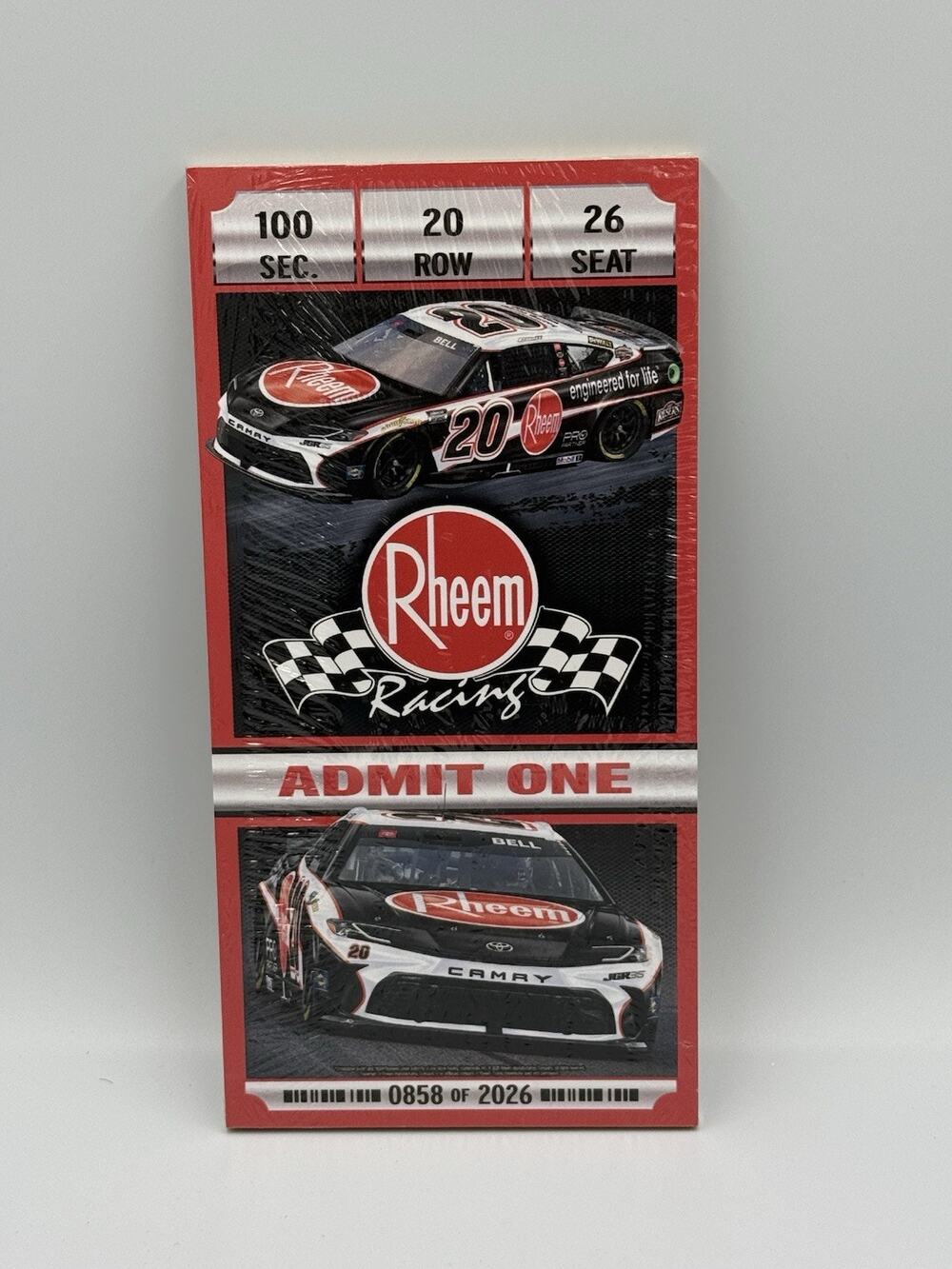 CHRISTOPHER BELL NASCAR WOODEN SIGN
